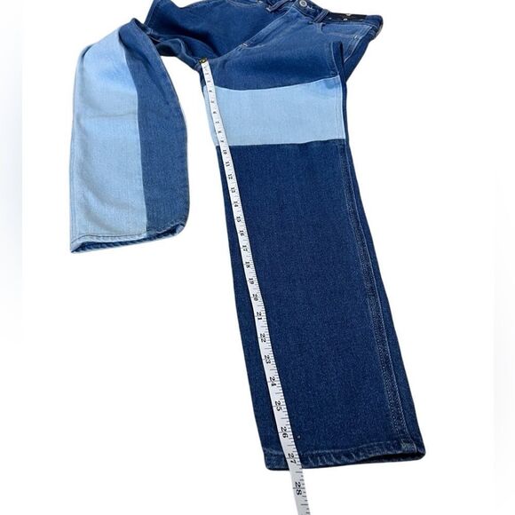 NWT HOLLISTER ULTRA HIGH-RISE PATCHWORK MOM JEANS size 0 W24 L27 - Picture 14 of 16